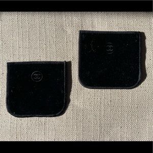 Authentic Chanel velvet pouch
